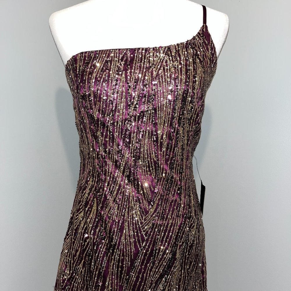Lulus One Shoulder Mini Dress- Medium